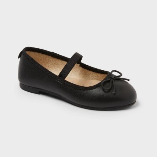 Toddler Nora 2.0 Classic Ballet Flats - Cat & Jack™ Black 2.0 12T