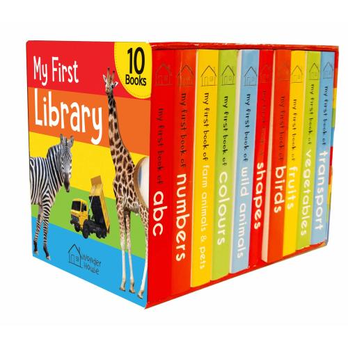 My First Library : Boxset of 10 Board Books for Kids