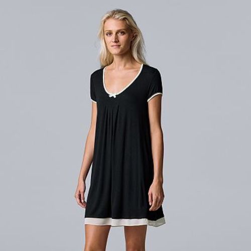 Women's Simply Vera Vera Wang Basic Luxury Sleepshirt