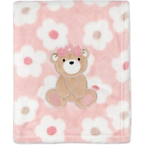Plush Fleece Throw and Receiving Baby Blankets for Boys and Girls 30x36