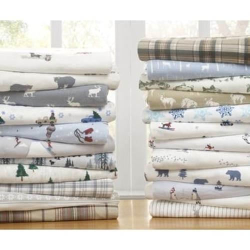 Eddie Bauer Printed Cotton Flannel Sheet Set