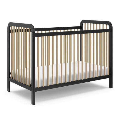 Free Shipping! Storkcraft Pasadena 3-in-1 Convertible Baby Crib, Black with Driftwood