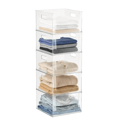 Everything Organizer All-Purpose Open Front Bin Set of 5 | The Container Store