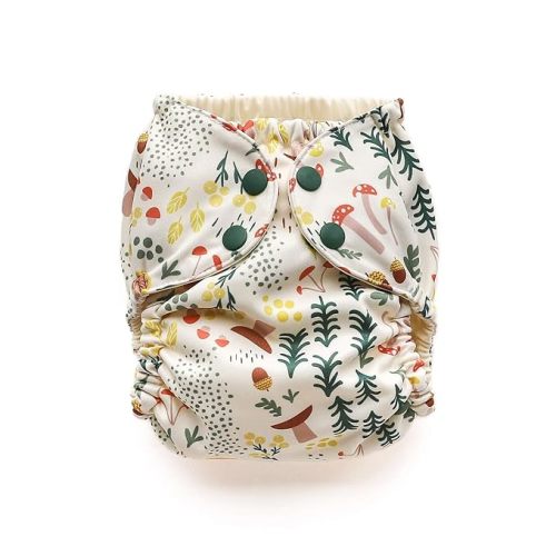 Esembly Cloth Diaper Cover- Fantastic Funghi, Size 1 (7-17lbs)