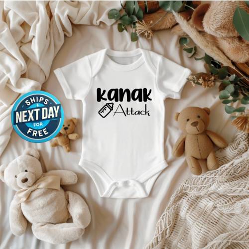 Funny Baby Onesie Funny Hawaii Shirt for Baby Shower Gift For New Mommy To Be Kanak Attack Baby Onesie Hawaii Christmas Gift Baby Boy Girl