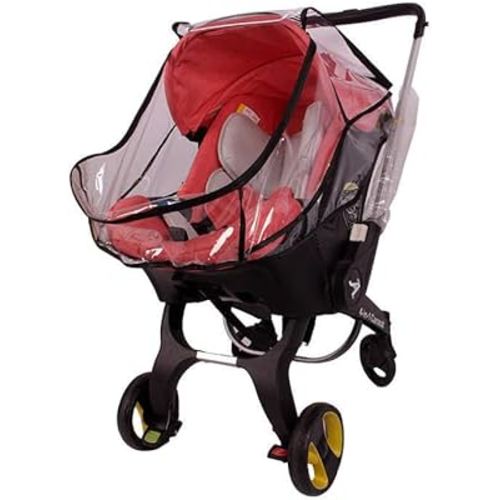 Car Seat Rain Cover Universal Baby Stroller Accessory for Any Type of Car Seat Waterproof Compatible with Doona Stroller Protect from Dust Snow Wind 1 Pcs
