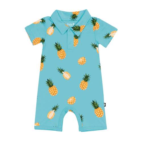 Polo Shortall in Pineapple | Size: 0-3 months