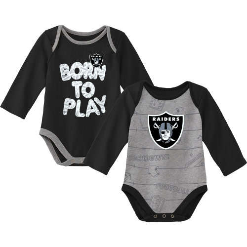 Nfl Las Vegas Raiders Baby Girls' Onesies 3pk Set - 3-6m : Target