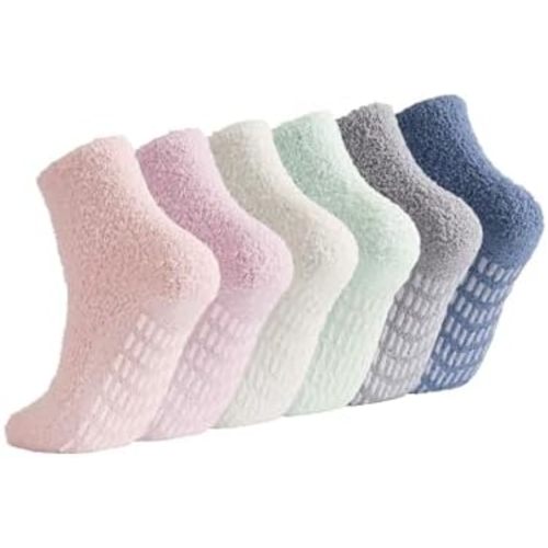 Breslatte Non Slip Hospital Socks with Grips for Women Grip Slipper Socks for Women Gifts