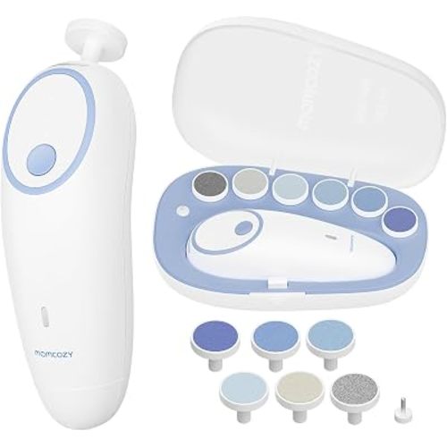 Momcozy Baby Nail File Electric, Gentle Night Light Baby Nail Trimmer