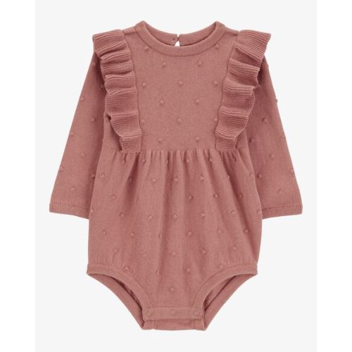 Baby Long-Sleeve Flutter Bodysuit - Carter's | Carter's