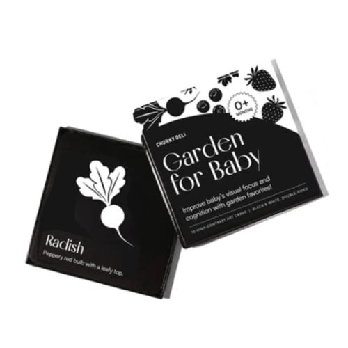 Garden for Baby: High-Contrast Art Cards | Newborn | Chunky Deli