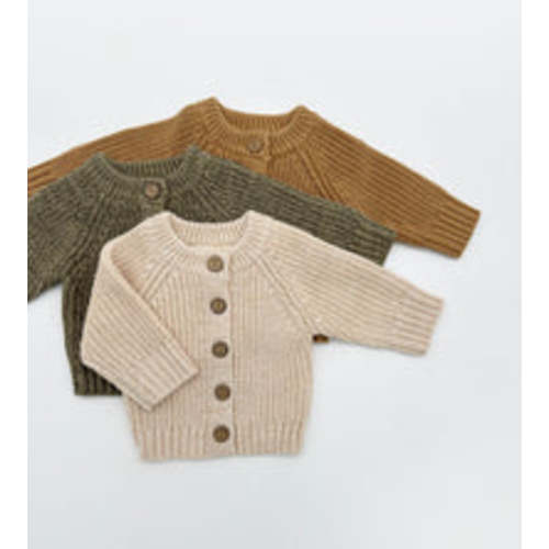 Quinn Knitted Cardigan – Olive and Cradle