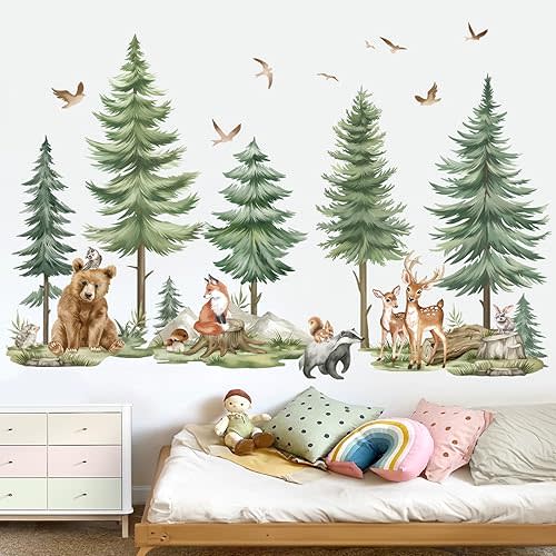 Woodland Animals Wall Stickers for Nursery