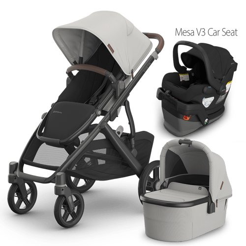 UPPAbaby Vista V3 Stroller + Bassinet + Mesa/Aria Travel System