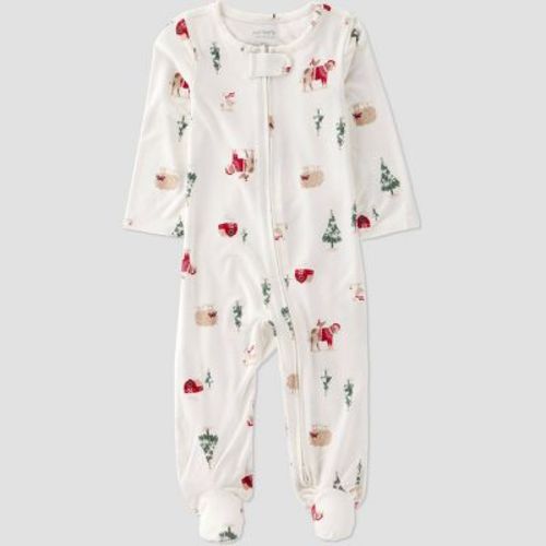 Carter's Just One You® Baby Christmas Animals Sleep N' Play- Ivory