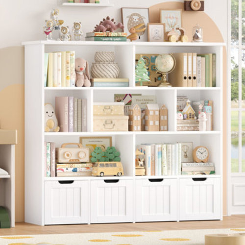 Harriet Bee Kirklyn 49.4" W 7-Cube Storage Bookshelf & Reviews | Wayfair