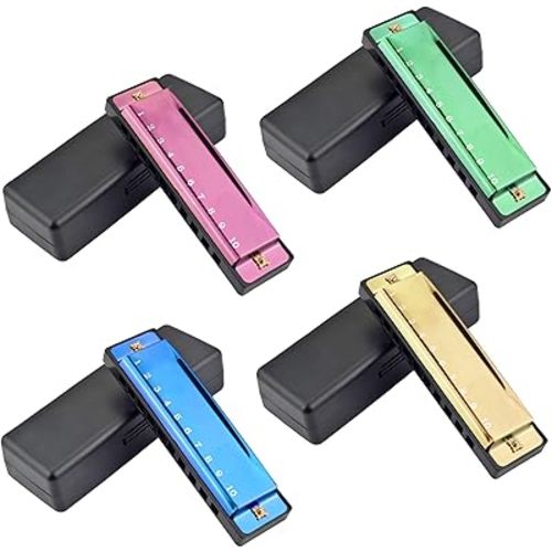 4PCS Harmonica Beginner Students Kids