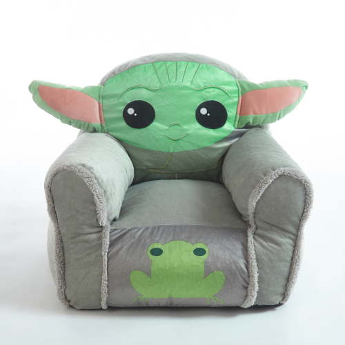 The Mandalorian Baby Yoda Toddler Bean Bag Chair, Polyester, Durable, Kids Character Sofa