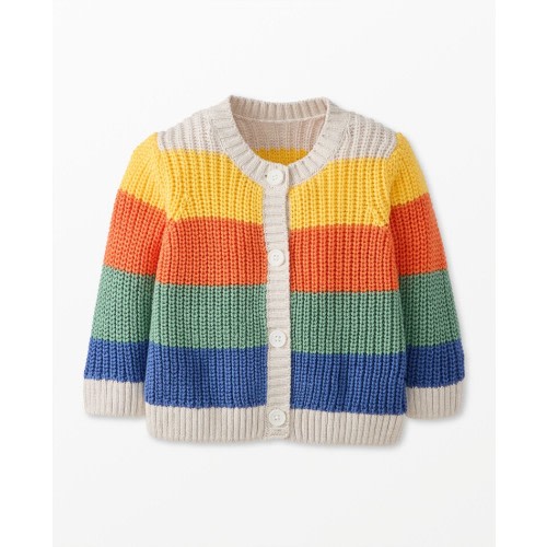 Baby Rainbow Striped Cardigan | Hanna Andersson