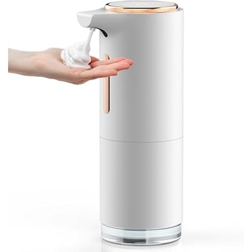 Soap Dispenser, Automatic Soap Dispenser, 3-Level Automatic Foaming Soap Dispenser, 10OZ Foaming Hand Soap Dispenser with Aromatherapy, USB Rechargeable Automatic Soap Dispenser for Bathroom,Kitchen