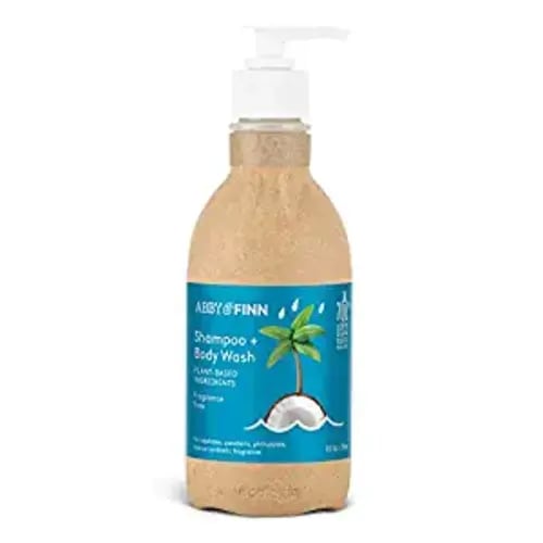 Natural Baby Shampoo & Body Wash by ABBY&FINN, Fragrance Free, Only 5 Natural Ingredients, No Sulfates, Only 6 Natural Ingredients, Gentle 2-in-1, Unscented, For Sensitive Skin & Soft Skin, Tear-Free, Plant-Based Ingredients