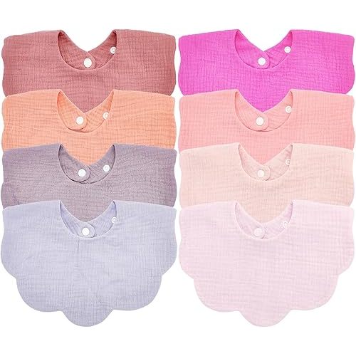 Baby Bibs Muslin Drool Teething Drooling Bibs for Baby Girl Boy Muslin Cotton