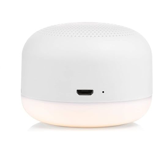 Yogasleep Travel Mini Portable White Noise Sound Machine | 6 Soothing Sounds | Soft Dimable Night Light | Compact Sleep Therapy for Adults & Baby | USB Rechargeable | Lanyard for Easy Hanging