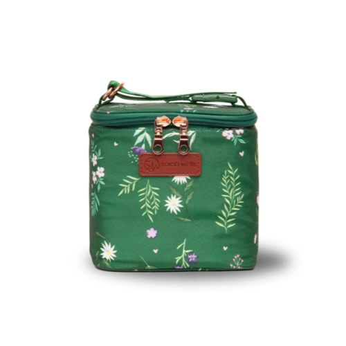 Cold Gold Breastmilk Cooler Bag Ice Pack Included Olive You Insulated Storage for Pumped Milk – Sarah Wells Bags