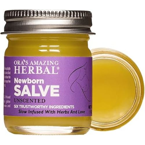 Newborn Salve, Baby Calendula Cream, Baby Acne Treatment, EWG Verified Baby Eczema Cream, Cradle Cap Treatment, Diaper Ointment, Natural Baby Care with Organic Calendula, Ora's Amazing Herbal