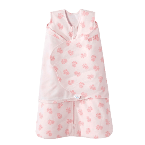 Rose Toss Blush Cotton Swaddle - Newborn | HALO