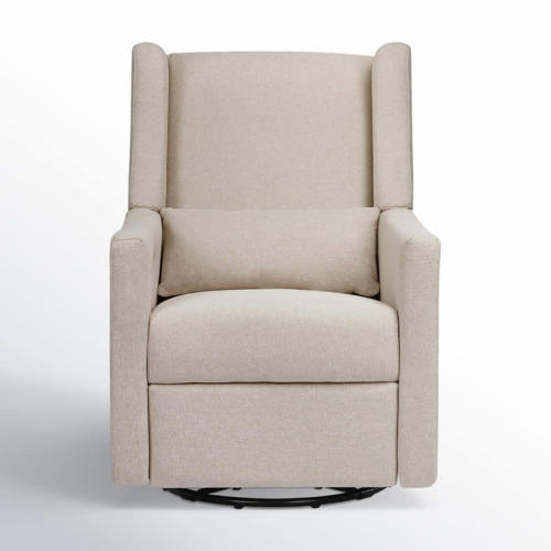babyletto Kiwi Electronic Swivel Reclining Glider - Performance Beach Eco-Weave