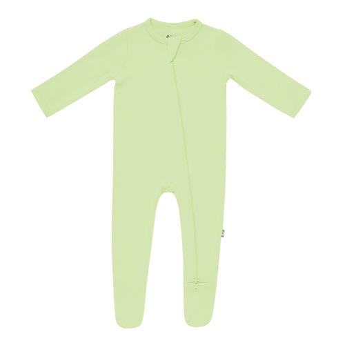 Zippered Footie in Pistachio