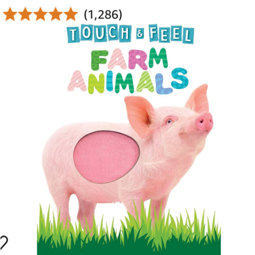 Touch and Feel Farm Animals - Novelty Book - Children's Board Book - Interactive Fun Child's Book