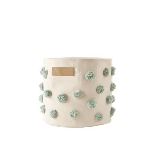 Pom Pom Basket - Pint - Sea Green
