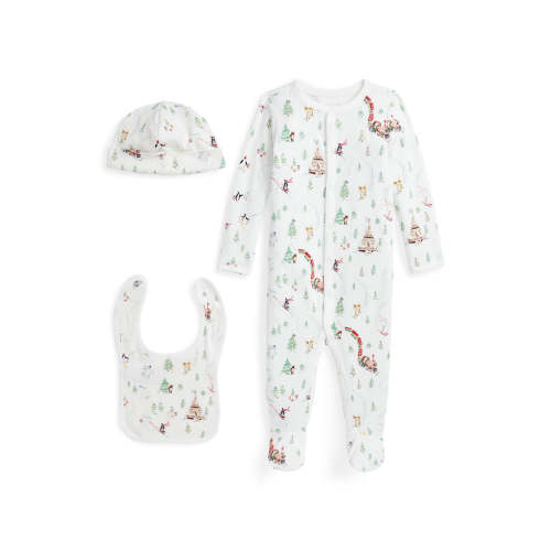 RL Baby x Riley Sheehey 3-Piece Gift Set in Holiday | Over The Moon
