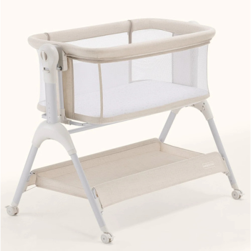 HARPPA Cuddly Sway | 3-in-1 Rocking Baby Bassinet & Bedside Sleeper for Newborns with Mattress for Reflux | Attaches to Bed, Adjustable Heights, Non-Toxic & CPSC Certified | Sturdy Frame, Portable Wheels, Tool-Free Setup, Gentle Rocking | Perfect for Newb