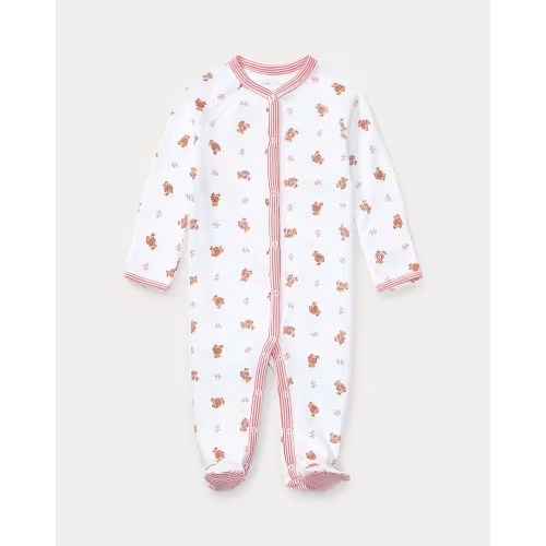 Polo Bear Cotton Footed Coverall | Ralph Lauren