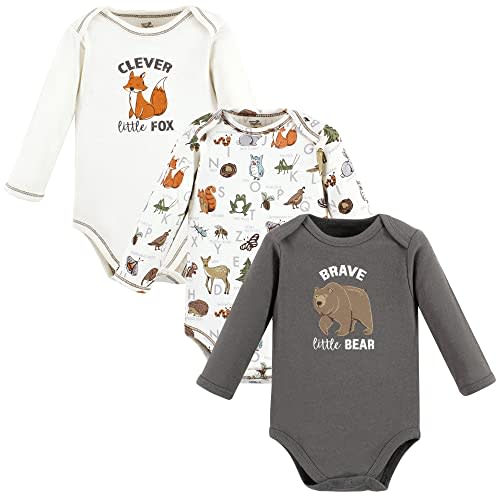 Touched by Nature unisex-baby Organic Cotton Long-sleeve Bodysuits