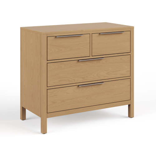 The Newport Small Dresser for Nursery: Natural & White - Nurture&