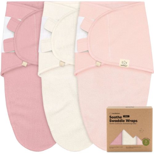 3pk Soothe Wren Swaddle Sleep Sacks, Organic Newborn Swaddles Wrap 0-3 Months, Soft Baby Wearable Blanket