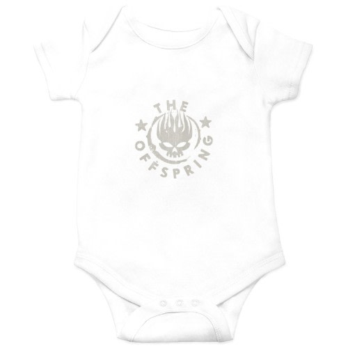 The Offsprings Logo Band Onesies Kids's Short Sleeve Onesie 12M White sold by LaurianneKeeling | SKU 983715101 | Printerval