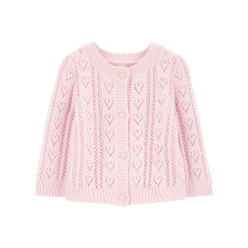 Baby Heart Button-Front Sweater Knit Cardigan - OshKosh | Carter's