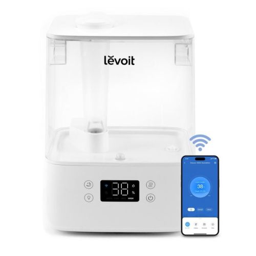 Levoit Classic 300S Ultrasonic Smart Humidifier White: Cool Mist, No Filter, 300-500 sq. ft., Bedroom & Baby Use