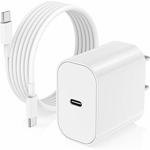 for iPhone 16 15 Charger/10ft Type C to C Charging Cable Cord Long,USB C Fast Charging Block Plug for Apple iPhone 16 Pro Max/16/15 Pro/15 Plus/AirPods/iPad Air/Mini Plug Cube Birck Box Power Adapter