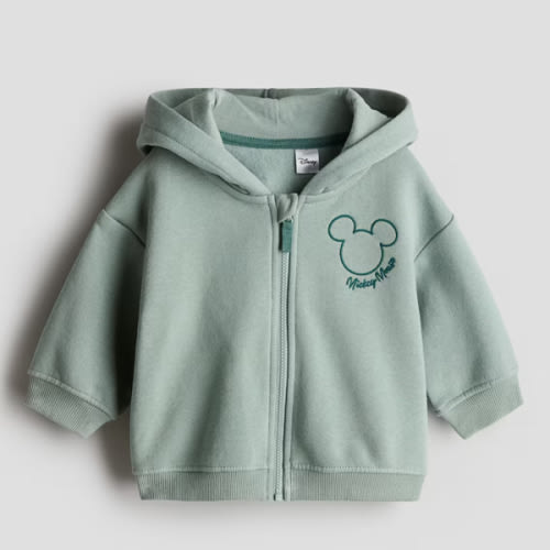 Hooded Jacket with Embroidered Motif
