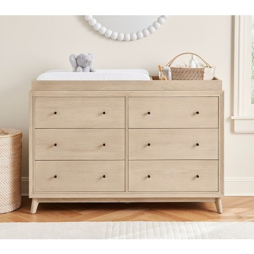 Sloan Extra Wide Changing Table Dresser & Topper | Pottery Barn Kids