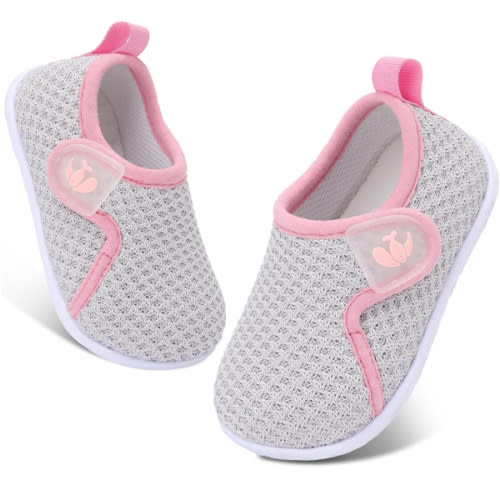 FEETCITY Baby Boys Girls First Walking Shoes Infant Sneakers Crib Shoes Breathable Lightweight Slip On Shoes
