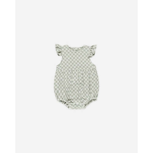 Amelia Romper || Sage Check