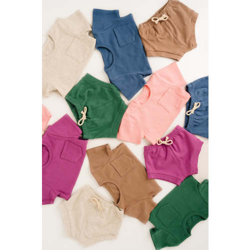 Solid Pocket Set - Dahlia Pink